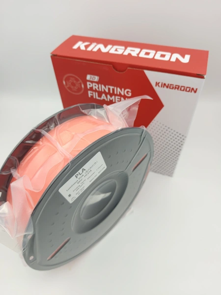 PLA филамент KINGROON 1.75 мм, светящийся, 1 кг., Розовый