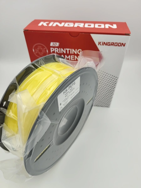 PETG филамент KINGROON 1.75 мм, для скоростной печати 1 кг., Желтый