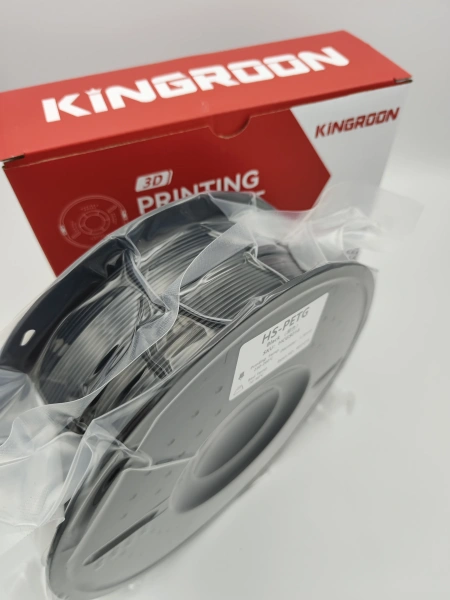 PETG филамент KINGROON 1.75 мм, для скоростной печати 1 кг., Черный