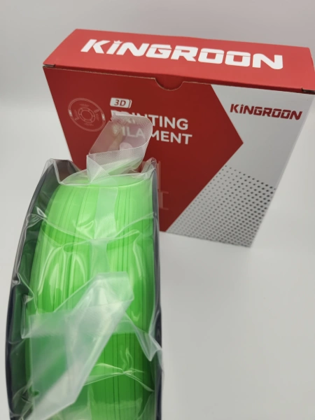 PLA филамент KINGROON 1.75 мм, светящийся, 1 кг., Зеленый
