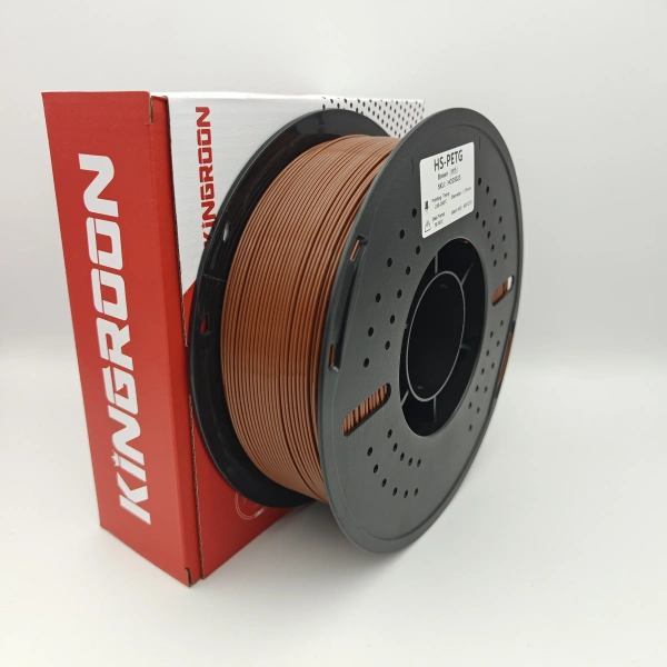 PETG HS/HF филамент KINGROON 1.75 мм, для скоростной печати 1 кг., Коричневый
