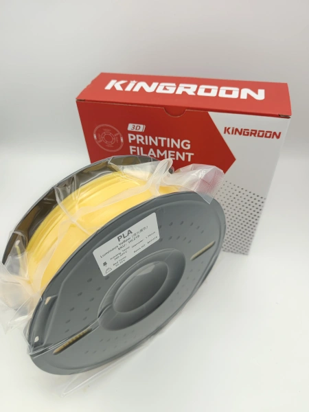 PLA филамент KINGROON 1.75 мм, светящийся, 1 кг., Желтый