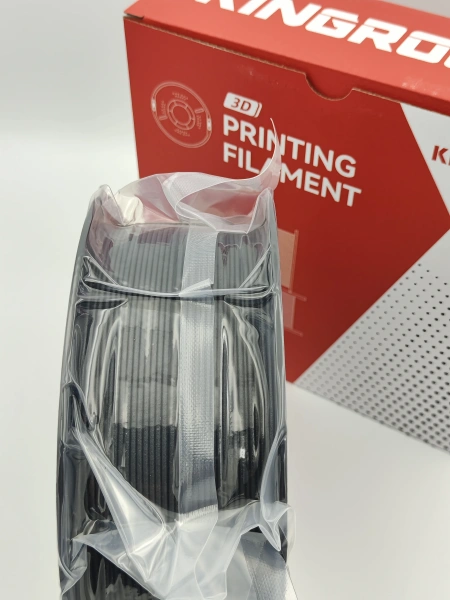 PETG Carbon Fiber 15% филамент KINGROON 1.75 мм, 1 кг., Черный