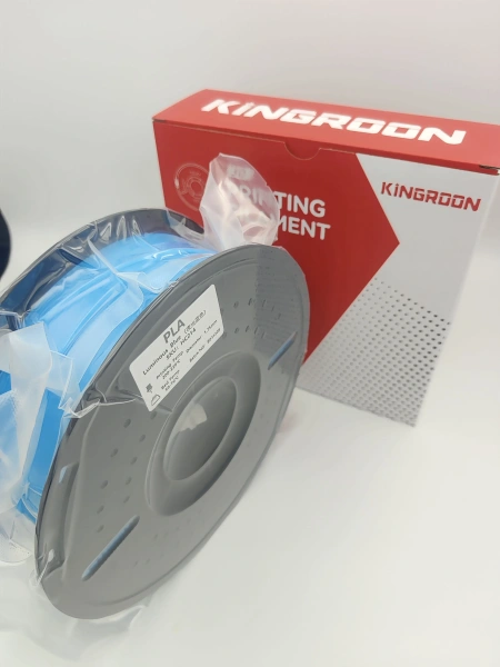 PLA филамент KINGROON 1.75 мм, светящийся, 1 кг., Синий