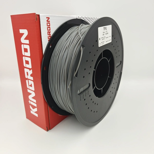 TPU 95A филамент KINGROON 1.75 мм, 1 кг., Серый